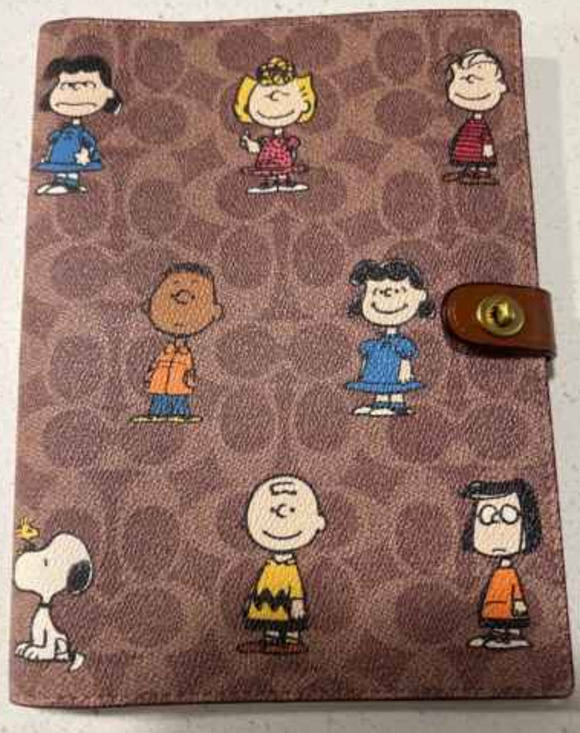 Coach X Peanuts Snoopy Turnlock Notebook